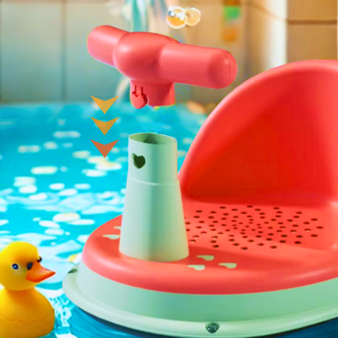 Non-Slip Baby Bath Seat for Newborns (6–18 Months) – Safe & Adorable