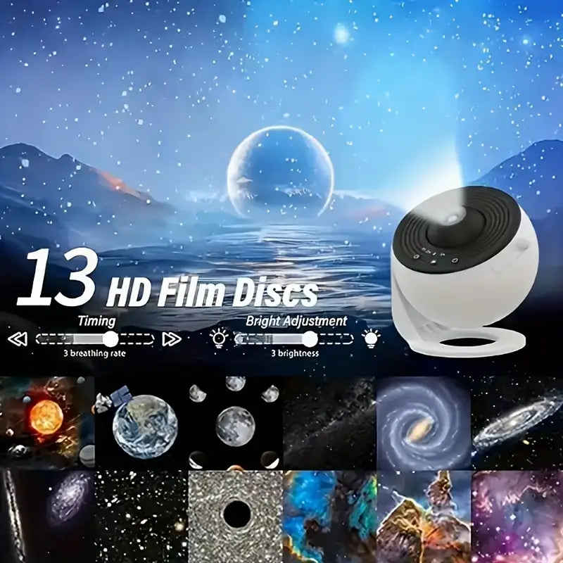 UnboxSeal - Galaxy Star Projector – Adjustable Focus LED Night Light