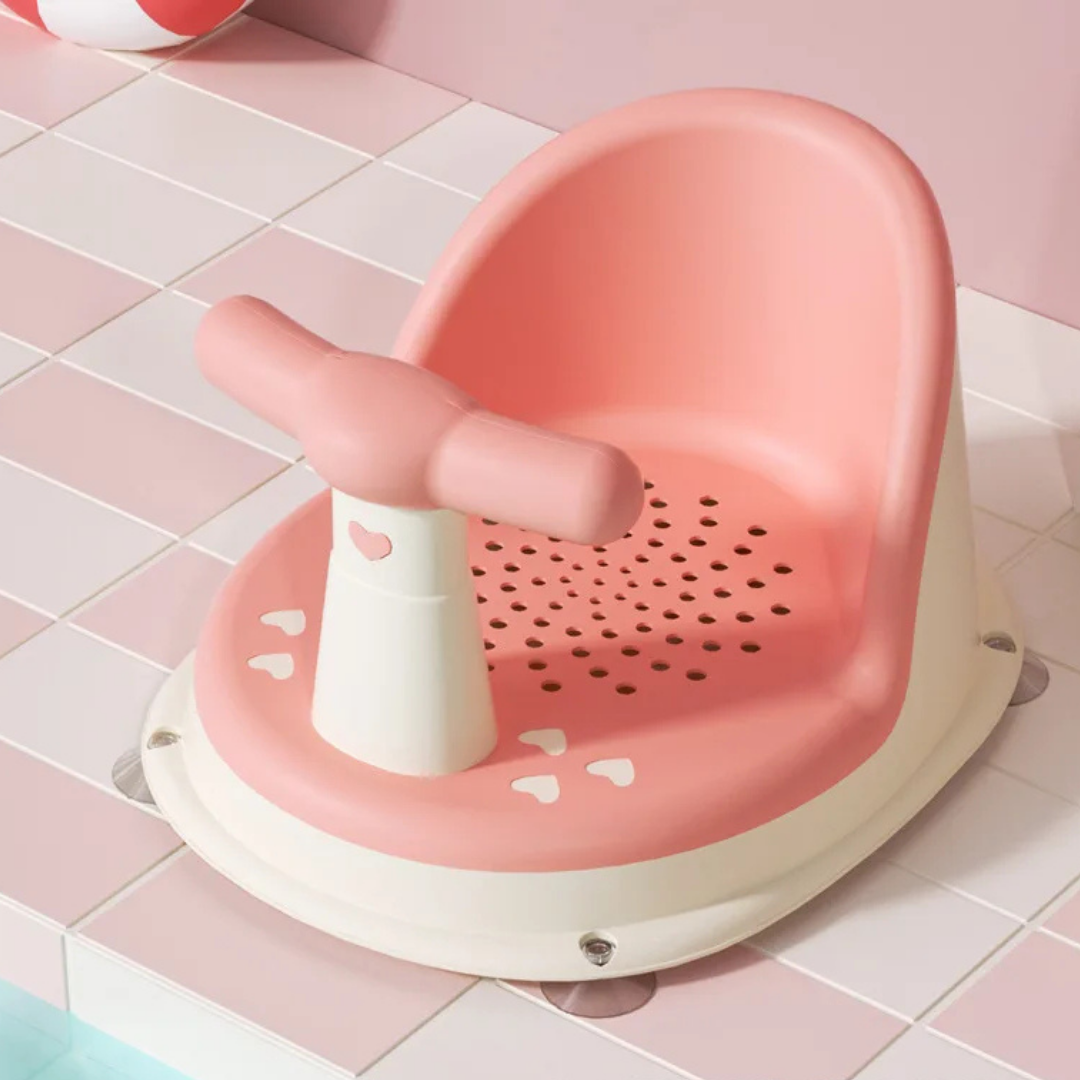 Non-Slip Baby Bath Seat for Newborns (6–18 Months) – Safe & Adorable