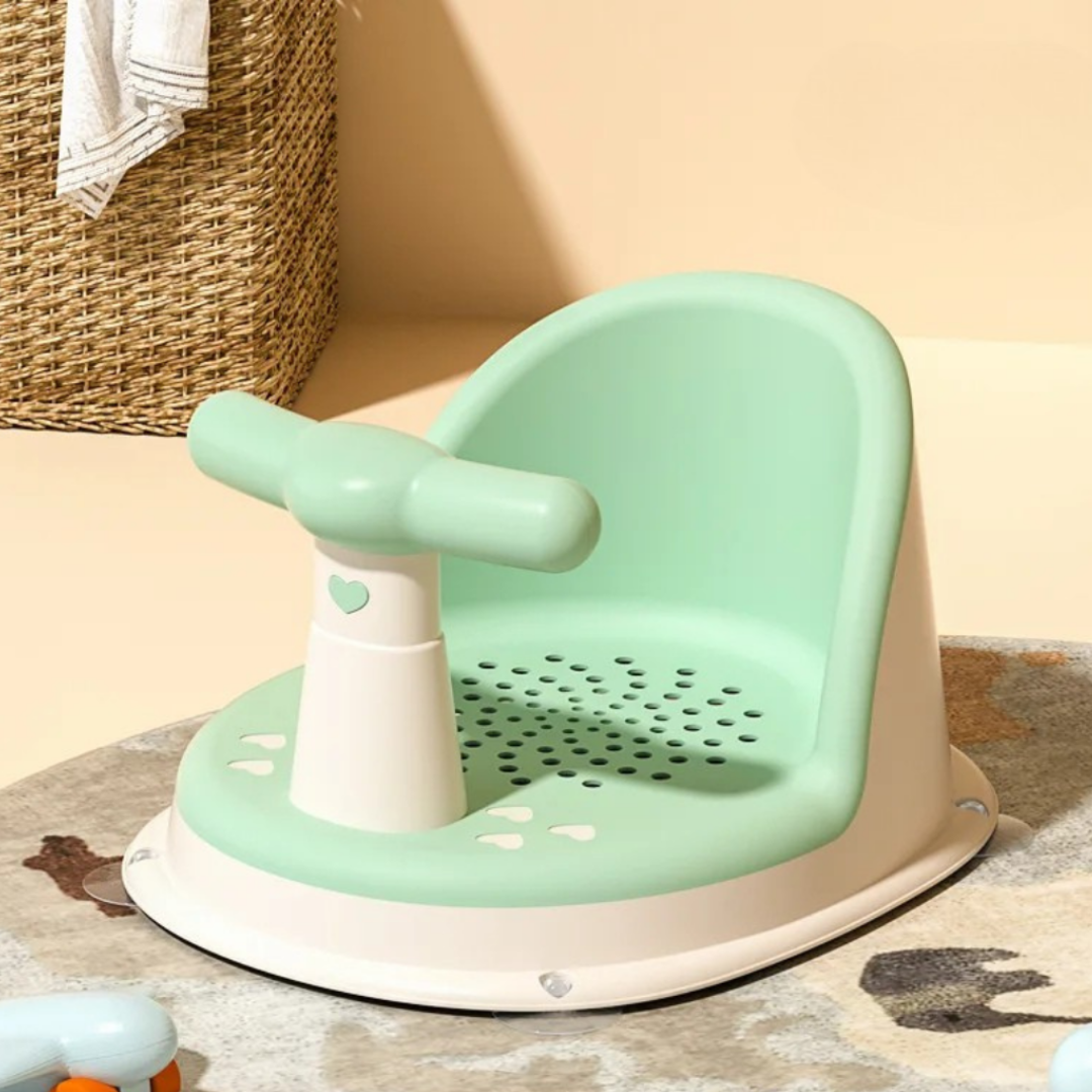 Non-Slip Baby Bath Seat for Newborns (6–18 Months) – Safe & Adorable