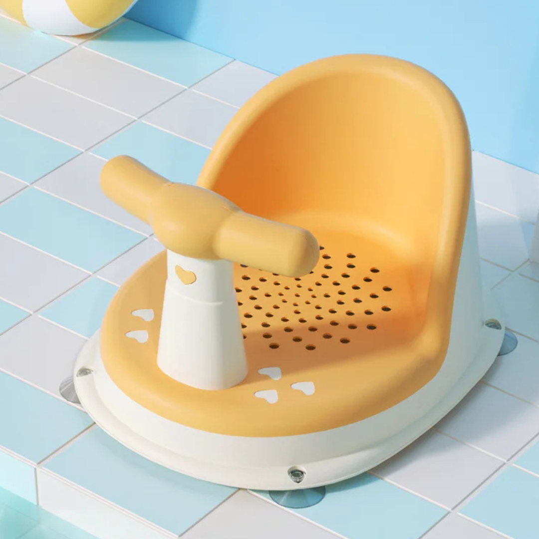 Non-Slip Baby Bath Seat for Newborns (6–18 Months) – Safe & Adorable