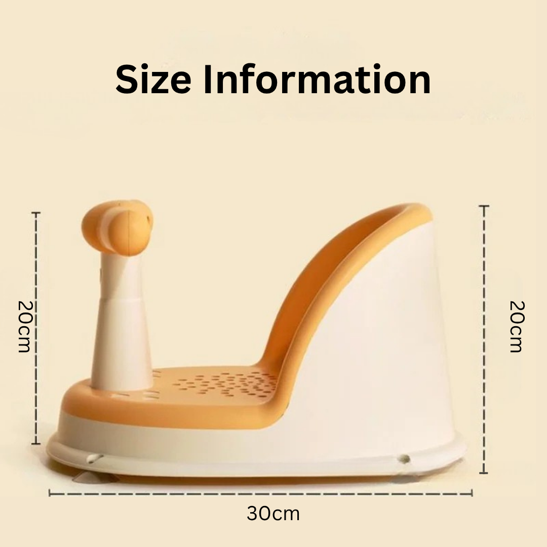 Non-Slip Baby Bath Seat for Newborns (6–18 Months) – Safe & Adorable